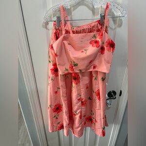 Old Navy Pink Floral Skirt and Top